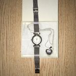 Cherokee New 2pc Silver Watch & Sparkling Locket Necklace Photo 1