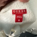 Guess  White Zip up Hooded Jacket with Sequins Size Medium EUC Photo 9