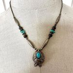 Southwestern Eagle turquoise pendant necklace Silver Photo 0