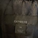 EXPRESS SIZE M WOMENS JACKET LENGTH 20” bust 36/38” color black so fluffy Photo 3