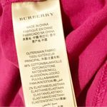 Burberry  Size Small Dark Pink Nova Check Short Sleeve Collared Polo Top Photo 3