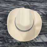 White Cowboy Hat with Silver Accent by C.C Photo 2