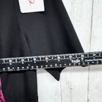 Tracy Reese Plenty Dress Women Sz 4 Black Red Damask Boat Neck Short Sleeve Midi Photo 2