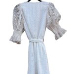 Camila Coelho Zandra Ivory Swiss Dot Wrap Dress Small Photo 1