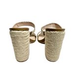 AQUA Sandals Woven Espadrille Block Heel Size 10B Open Toe Double Strap NEW Photo 6