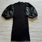 Steve Madden  Peggy Puff Faux Leather Sweater Photo 5