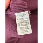 Loft  Mock Neck Midi Sweater Dress Regal Plum Side Slit Long Sleeve Stretch Sz M Photo 7