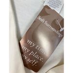 Soft Surroundings New  Wrap Top W/Belt Womens M Ivory Long Sleeve Casual Shirt Photo 4