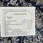 Maeve  Anthropologie Carlita Tiered Tunic Lined  Dress Blue White SZ XS #1802 Photo 9