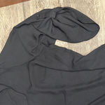 Faded Glory  Black Lace-Up Blouse Photo 3