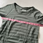 Athleta  Momentum Seamless Short Sleeve Dress Olive Green | Size S | Athleisure R Photo 4