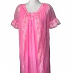 Vintage Peignoir Nightgown Robe Set Pink Photo 1