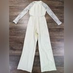 Lulu’s Ivory Lace Jumpsuit White Size M Photo 3