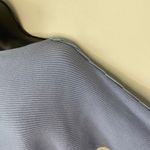 Magaschoni  Blue Boatneck Sweater Shirt Size Medium Thick Blanket Stitch Details Photo 3