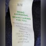 Aerie Women’s Sz M Navy The Chill Cozy Crew Textured Oversized Sweatshirt Photo 7