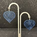 Handmade The Sweetheart Drop Blue Earrings Photo 2