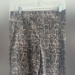 Spanx Snake Print Leggings/pants Black Brown stretch pockets large Boho cowgirl Photo 2