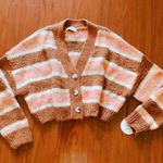Lost + Wander  Candy Says Cardigan Rust Multi Stripe Photo 4