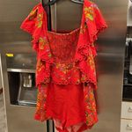 Farm Rio ππ Red Tropical Romance Romper XL NWT Photo 5