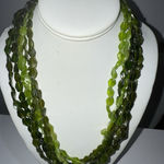 Peridot Color Beads Necklace Multi Strand Jewelry Hong Kong Green Photo 0