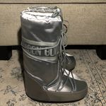MOON BOOT Icon Glance metallic shell and snow boots Silver Size 7 Photo 5