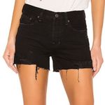Free People  Sofia black distressed‎ denim shorts women’s size 31 Photo 0