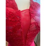 MORGAN AND CO. DEEP PINK LACE BODICE FLOOR LENGTH NWT SIZE 6 Photo 7