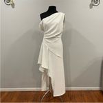 Elliatt  Pallas Asymmetrical Dress in White Small S Photo 1