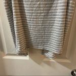 Yogalicious Yogalicous Grey/White Striped Split Back Tank Medium Photo 6