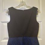 Tahari NWT Black/Blue Brocade Britta Dress size US 4 Photo 11
