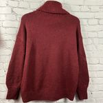 Vince Camuto Cowl Neck Sweater Drop Shoulder Soft Crisp Merlot/Burgundy S NWT Photo 2