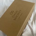 Oasis BWNT  society Beige tan braided sandals Photo 3