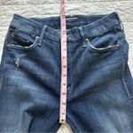 MOTHER The High Waisted Looker Ankle Fray Denim Jeans In Cat Attack 27 Blue Photo 4