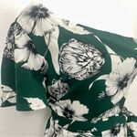 Lulus Flawless Moments Green Floral Print One-Shoulder Romper Photo 7