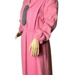 Vintage Retro 40's Pink Angora dress removable gray tie Merry Devil size Medium Photo 5