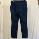 Diane Von Furstenberg  Size 4 Farrah Flat Front Pants‎ Blue Career Straight Leg Photo 3