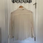 Madewell Retro Broadway&Broome Cream Silk Button Down Blouse Photo 4
