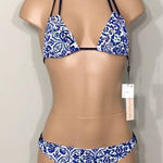 Nanette Lepore  blue and white bikini. NWT Photo 0
