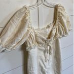 Mable Regency Cream Puff Sleeve Ruched Bodycon Mini Dress Elegant Doll Photo 9