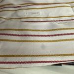 Victoria Beckham Striped Silk Viscose Blouse Size 4 Collared Button Up Photo 3