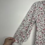 Caslon  White Pink Floral Top Shirt Size Small 3/4 Sleeve Photo 1
