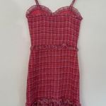 AQUA  Smocked Mini Dress Pink Gingham size S Photo 4