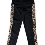 Zyia  Active Black Cheetah Print High Rise Crop Womens Light n Tight Stretch Sz 4 Photo 0