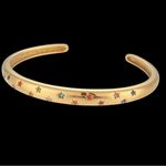Boutique NEW Solid Unisex 18k Gold Filled Rainbow Star Cuff Adjustable Stacking Bracelet Photo 3