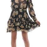 LA MAISON TALULAH‎ IN THE MIX MOCK NECK FLORAL MINI DRESS EUC SIZE S Photo 0