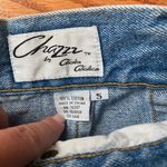 Chazzz Denim Shorts with Floral Embroidery Size 3 Blue Photo 3