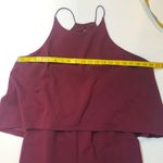 Love...Ady  Solid Halter Popover Jumpsuit burgundy XXL Photo 3