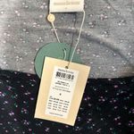 Mamalicious Maternity Scoop Neck Top Black Ditsy Floral Print Long Sleeve Size S Photo 3