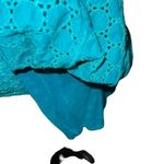 Old Navy Eyelet Sleeveless Sun Dress Fit And Flare Teal Green Size 2 Zippered Photo 8