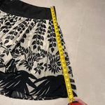 ZARA  women size small black and white floral basic 70% cotton 30% silk skirt Photo 12